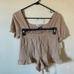 Crop top and shorts set